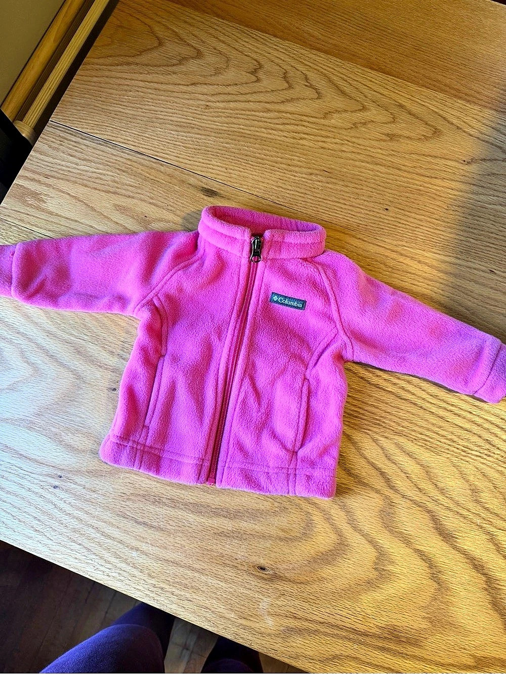 Columbia Infant Girls Benton Springs Fleece Jacket Pink Size 3-6